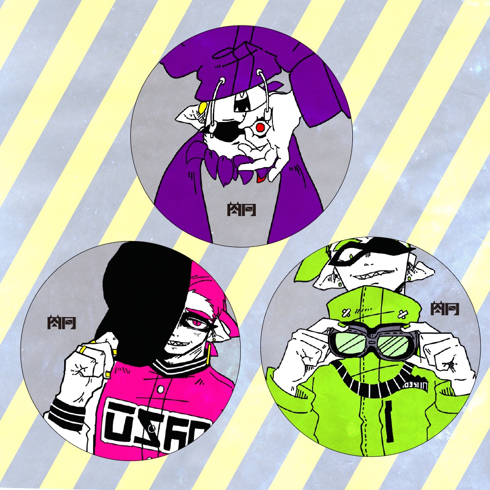 スプラトゥーン 悪友缶バッジセット